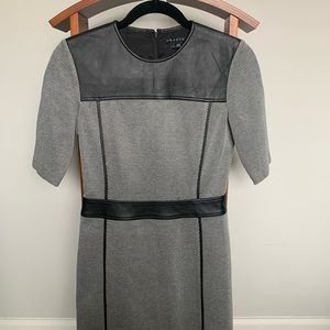 Theory - Women’s Professional Dress - Leather/Grey